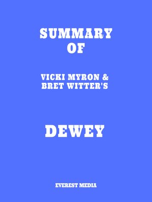 cover image of Summary of Vicki Myron & Bret Witter's Dewey